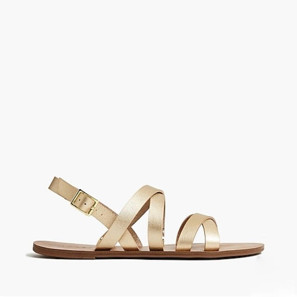 J. Crew Strappy Cross-Strap Slide Sandals - Picture 6 of 7